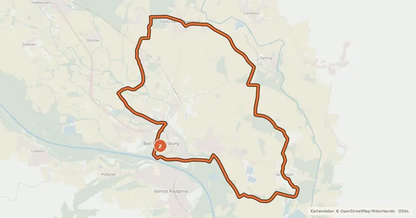 Kartenübersicht der Radroute Sonnenaufgangs-Tour