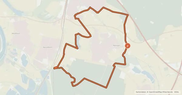 Kartenübersicht der Radroute Sparkassen-Route 3