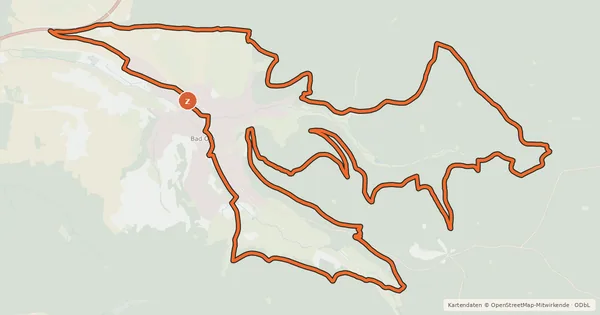 Kartenübersicht der Radroute Spessart Biken (16) - Challenge kurz