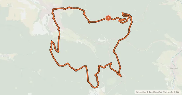 Kartenübersicht der Radroute Spessart Biken (18) - Quellen und Höhen