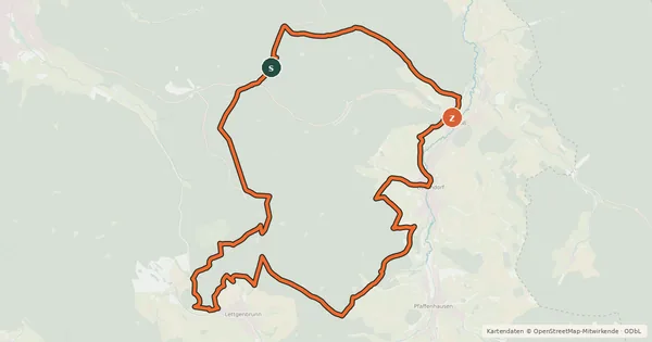 Kartenübersicht der Radroute Spessart Biken (5) - Beilsteinschleife
