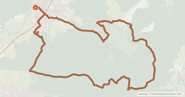Kartenübersicht der Radroute Spessart Biken (9) - Alsberger Blick