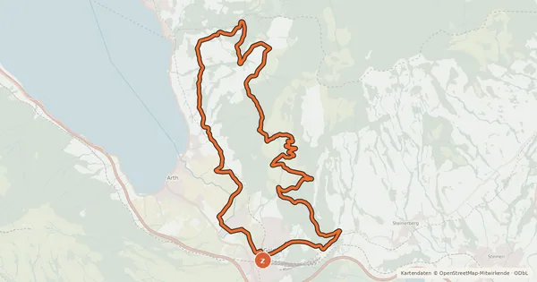 Kartenübersicht der Radroute Spitzibüel Tour