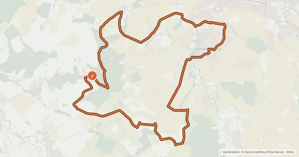 Kartenübersicht der Radroute Sport-Runde