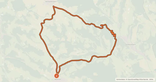 Kartenübersicht der Radroute St. Annaroute (e-Bike)