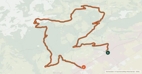 Kartenübersicht der Radroute St. Anton Downhill