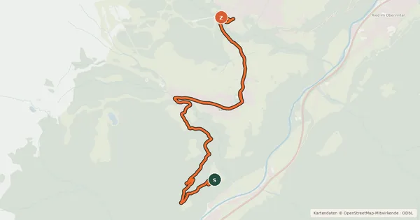 Kartenübersicht der Radroute St. Georgen-Tour