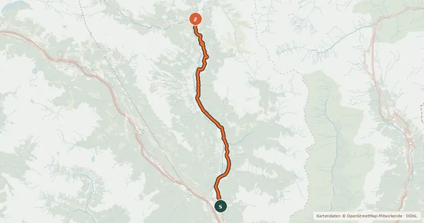 Kartenübersicht der Radroute St.-Gotthard-vier-Pässe-Bike (Campra-Biasca) Tappa 5