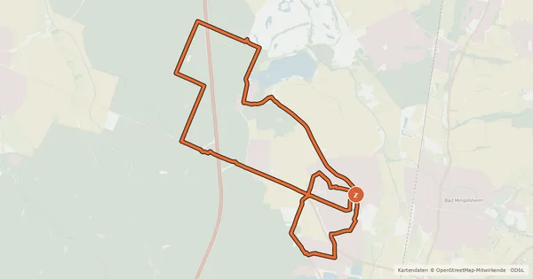 Kartenübersicht der Radroute St. Laurentius-Weg