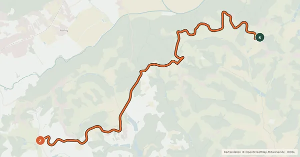 Kartenübersicht der Radroute St.Ulrich Radweg