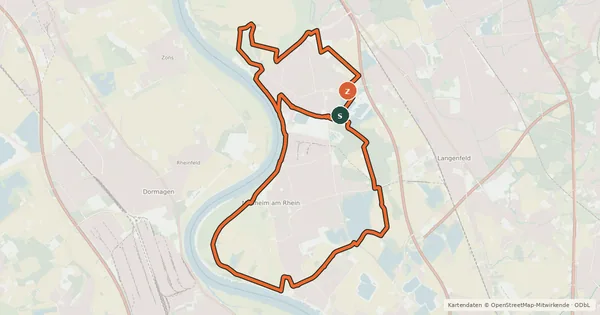 Kartenübersicht der Radroute Stadt-Land-Fluss-Tour