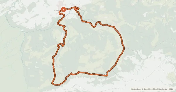 Kartenübersicht der Radroute Stäfeli