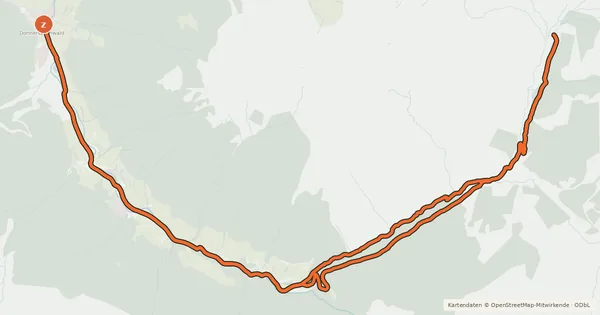 Kartenübersicht der Radroute Stallaalm Runde