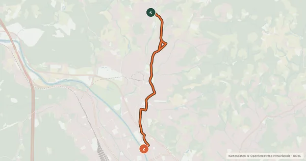 Kartenübersicht der Radroute Stattegger Radweg