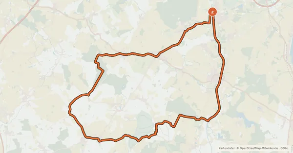 Kartenübersicht der Radroute Stecknitztour