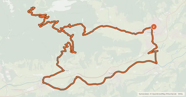 Kartenübersicht der Radroute Stoderzinken Runde
