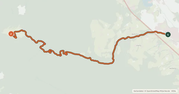 Kartenübersicht der Radroute Stoißer Alm von Anger