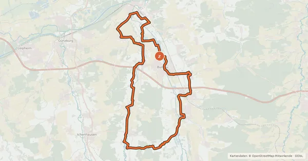 Kartenübersicht der Radroute Storchennest-Tour