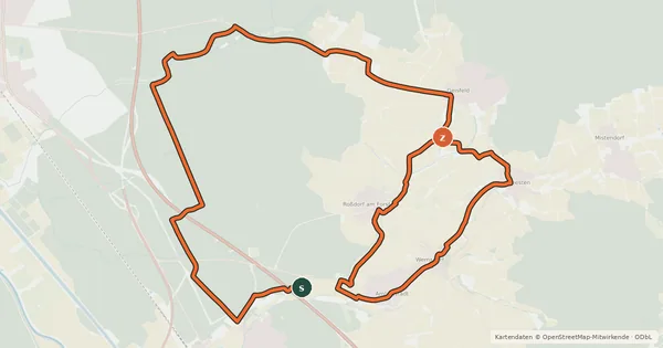 Kartenübersicht der Radroute Strullendorfer Bierkellerrunde