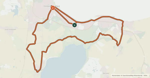 Kartenübersicht der Radroute Süß und Salzig Tour
