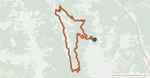 Kartenübersicht der Radroute Täublwald-Runde