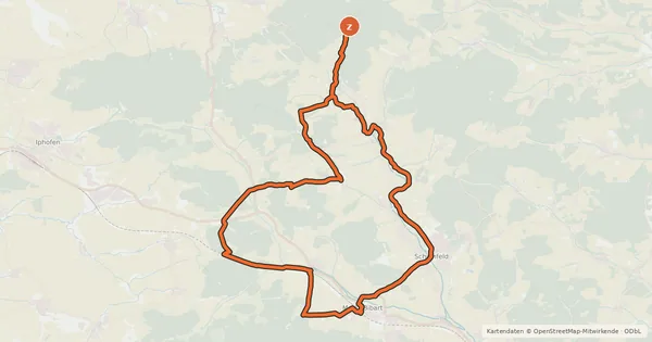 Kartenübersicht der Radroute Talauen Radweg 1