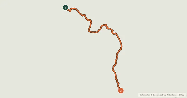 Kartenübersicht der Radroute Tararua Traverse