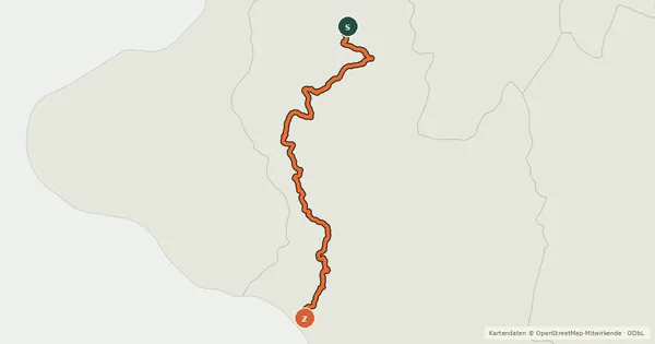 Kartenübersicht der Radroute Taumarunui Whanganui Tour Aotearoa