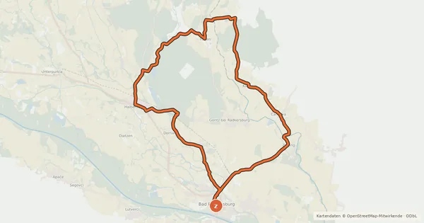 Kartenübersicht der Radroute Teich-Tour