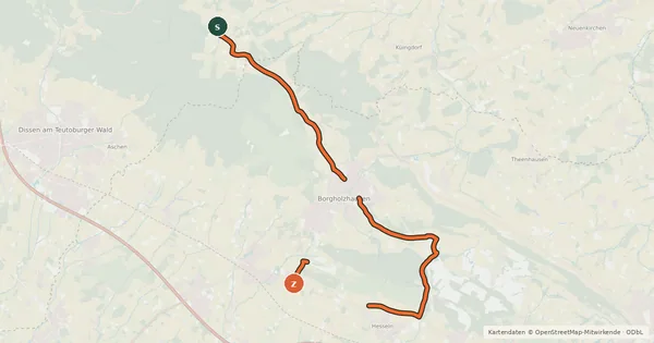 Kartenübersicht der Radroute Terra.trail 16