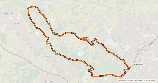 Kartenübersicht der Radroute Terra.trail 17