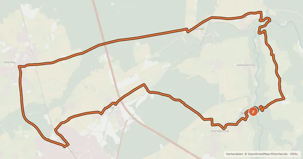 Kartenübersicht der Radroute Teufelsgraben Mangfalltal