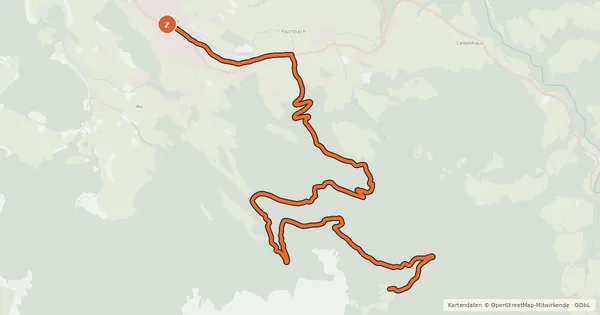 Kartenübersicht der Radroute TG13 Karkogel-Gsengalm-Tour