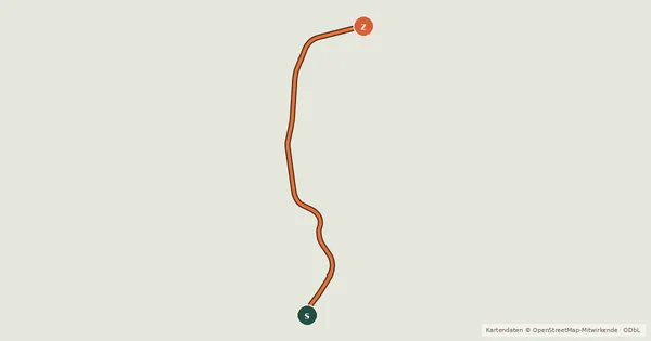 Kartenübersicht der Radroute Thornton-Cookstown Trans Canada Trail (cycling)