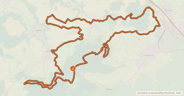 Kartenübersicht der Radroute Tiersteinberg Bike