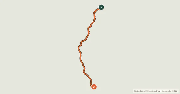 Kartenübersicht der Radroute Timber Trail Connection Taumarunui