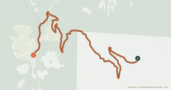 Kartenübersicht der Radroute Topla
