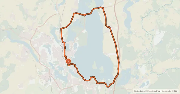 Kartenübersicht der Radroute Tour 10