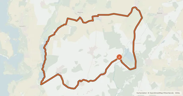 Kartenübersicht der Radroute Tour 12