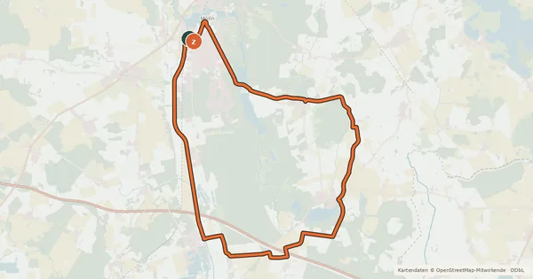 Kartenübersicht der Radroute Tour 15, Radwander Rundwege Herzotum Lauenburg