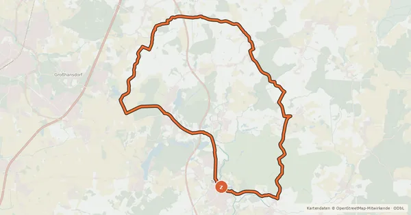 Kartenübersicht der Radroute Tour 17, Radwander-Rundweg, Stormarn