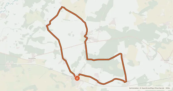 Kartenübersicht der Radroute Tour 19