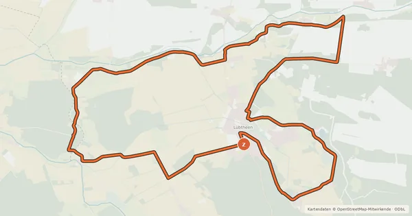 Kartenübersicht der Radroute Tour 20