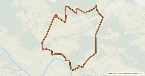 Kartenübersicht der Radroute Tour 21