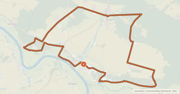 Kartenübersicht der Radroute Tour 22