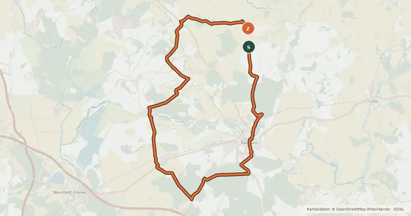 Kartenübersicht der Radroute Tour 24