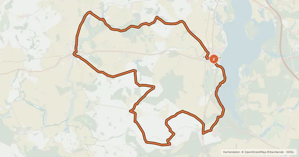 Kartenübersicht der Radroute Tour 26