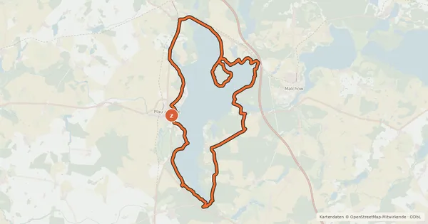 Kartenübersicht der Radroute Tour 27