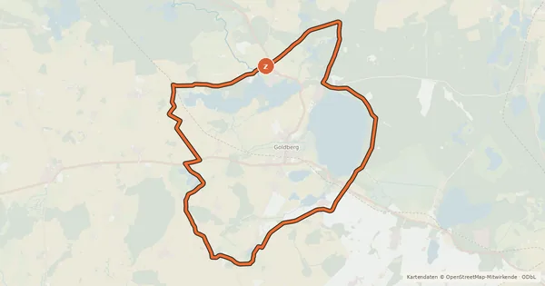 Kartenübersicht der Radroute Tour 29