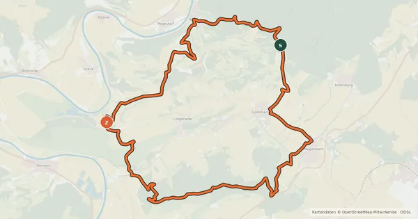 Kartenübersicht der Radroute Tour 3